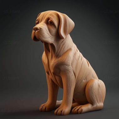 3D model Dunker dog breed dog (STL)